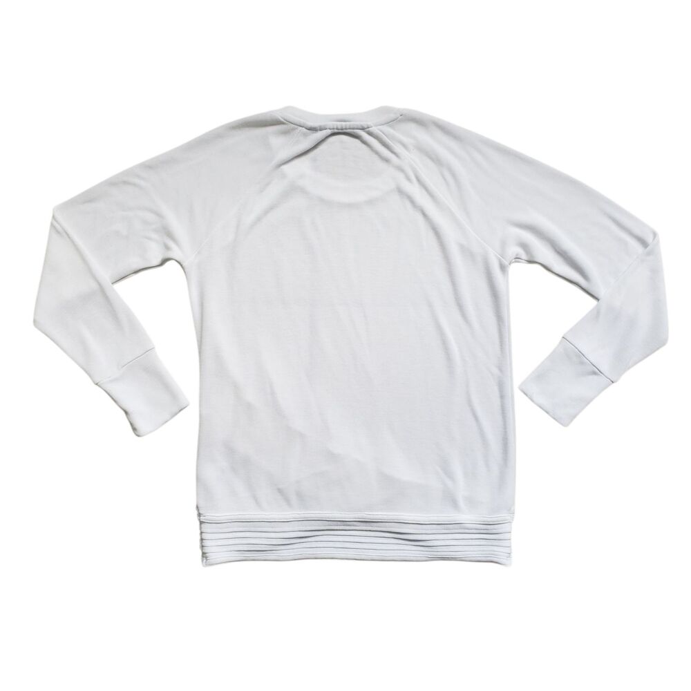 Athleta Serenity Criss Cross Sweatshirt Womens XXS White Modal Activewear - Picture 8 of 11